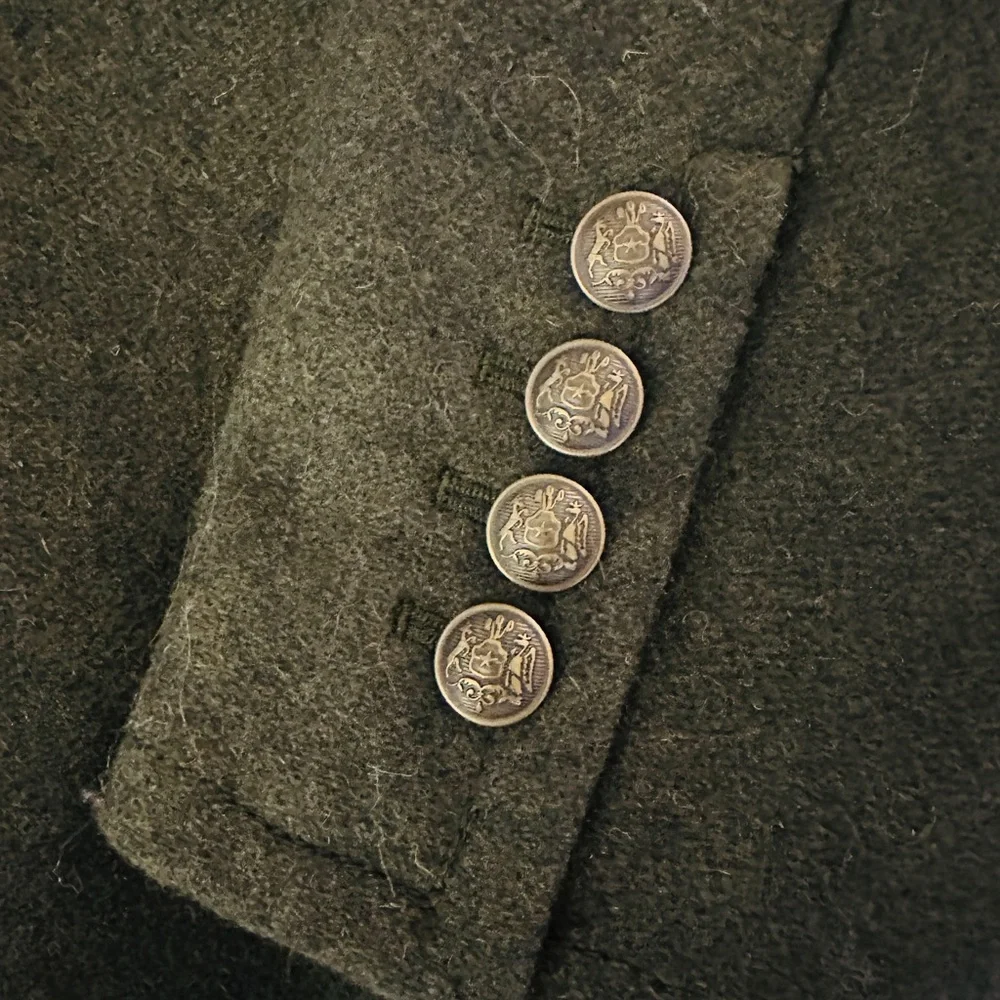 LOFT Women's Green Jacket with Faux Fur Collar 4P NEW - Picture 2 of 6